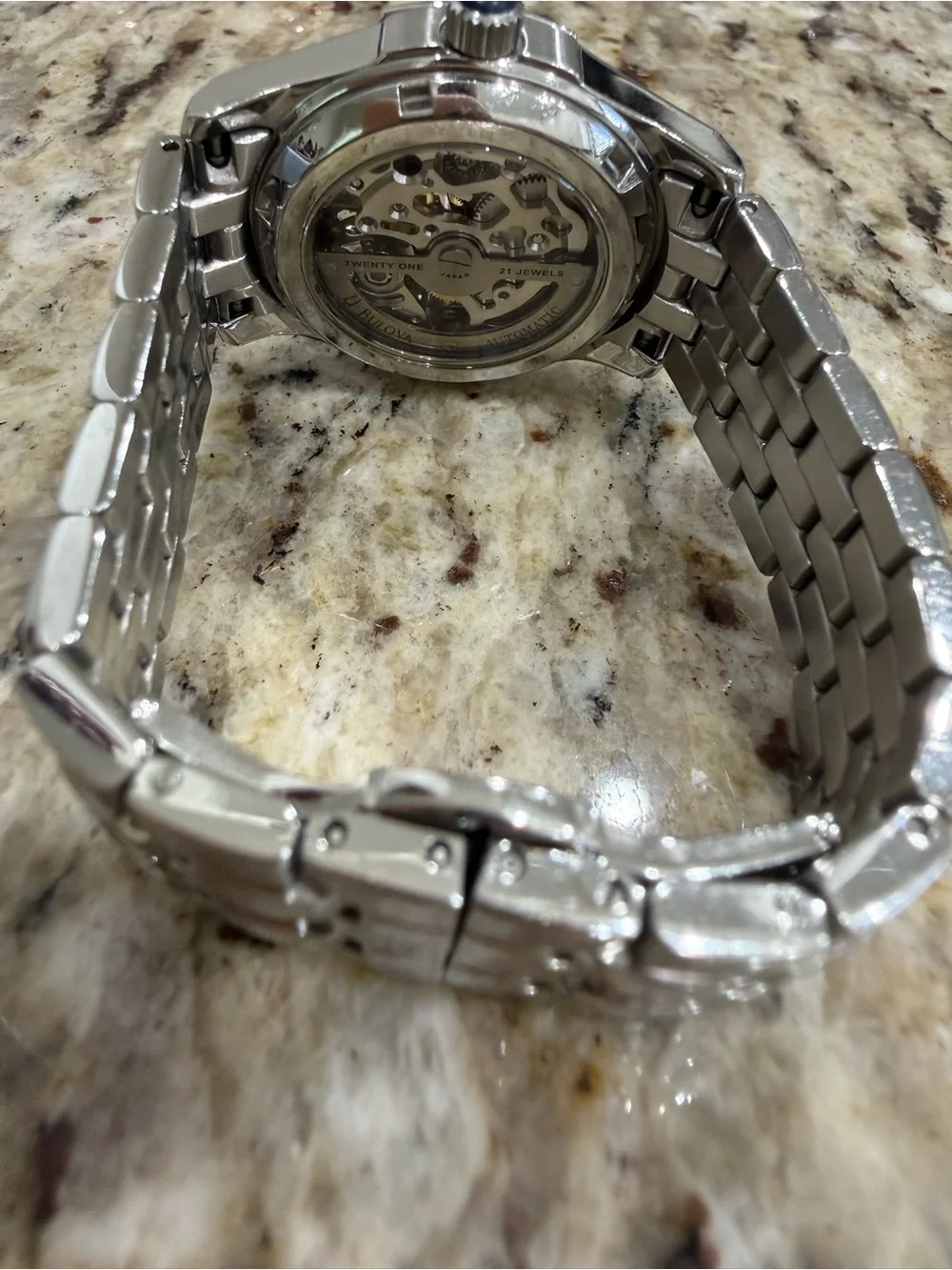 Bulova Mother-of-Pearl Dial Women's Heart Accent Automatic Watch